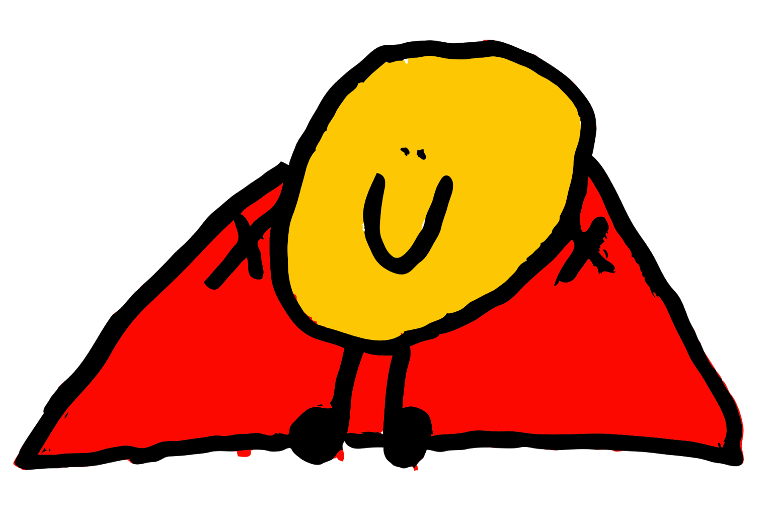 Original hand-drawn Smiley Man by Adrien Praid